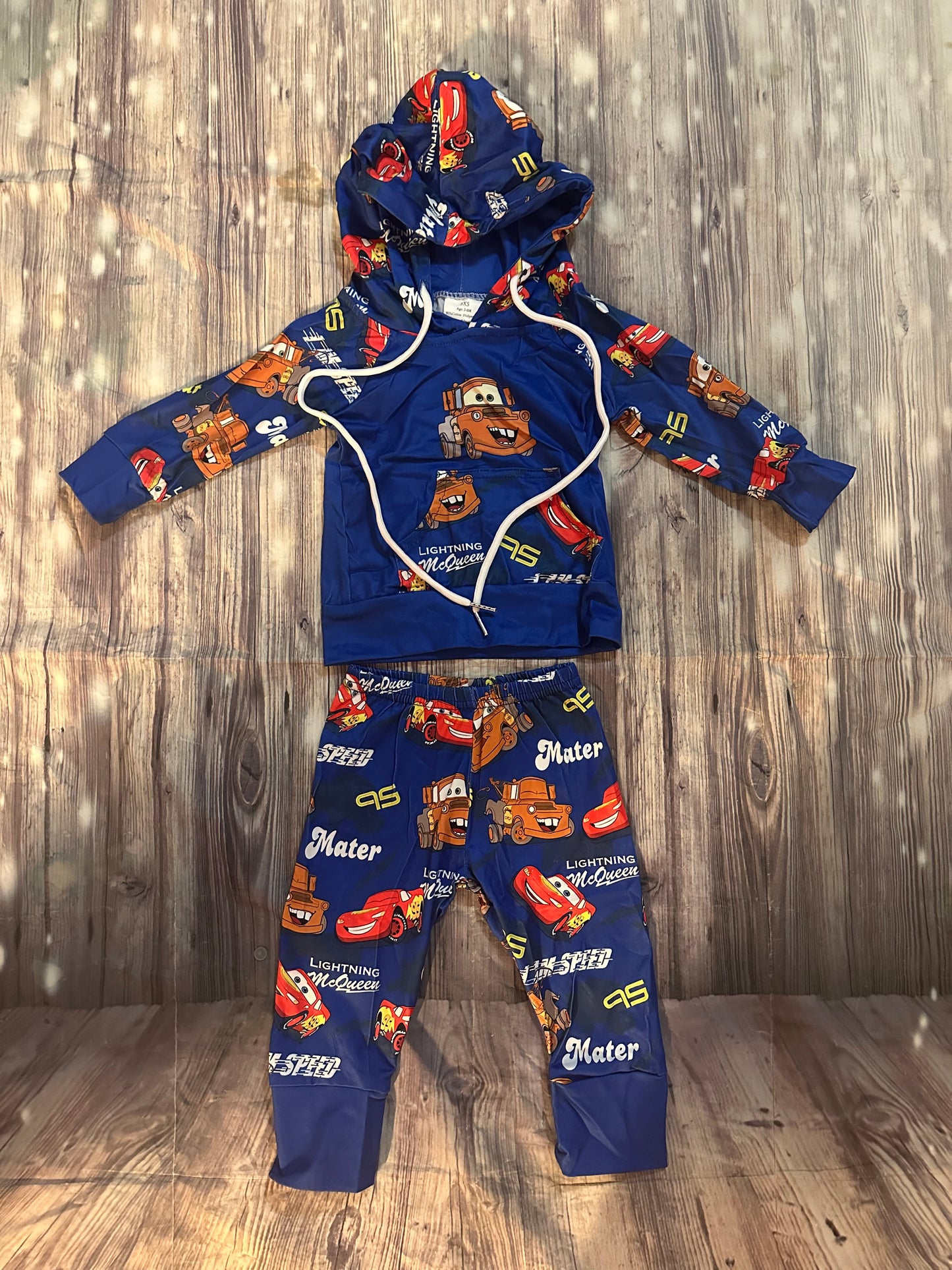 Cars Hoodie and Pants set