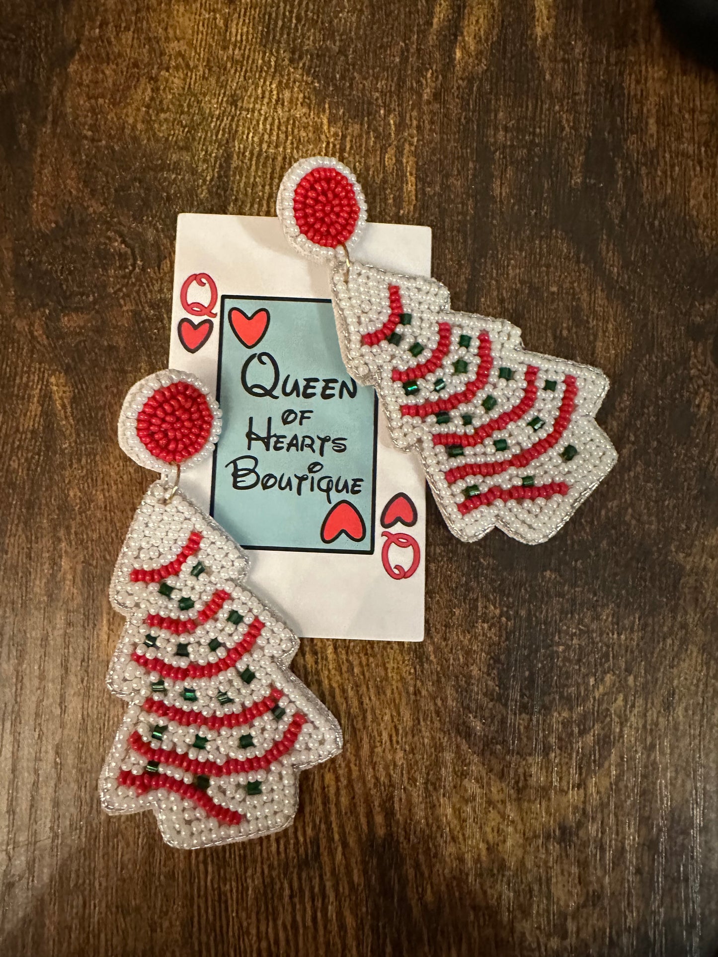 Christmas Tree Cake Earrings